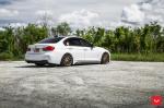 BMW 3-Series Sedan Alpine White on Vossen Wheels (VFS2) 2017 года